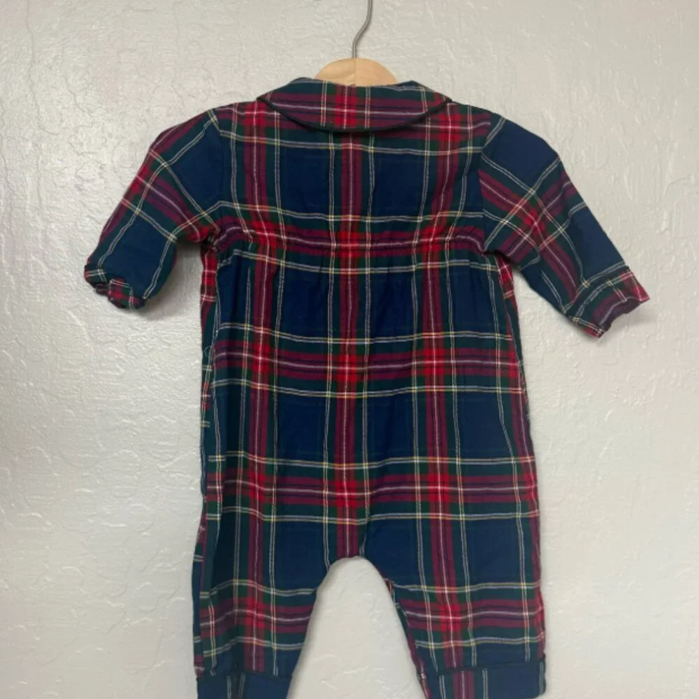 $23 ADD ON petite plume plaid romper 6-12M Zara Hanna Andersson Janie and Jack‎